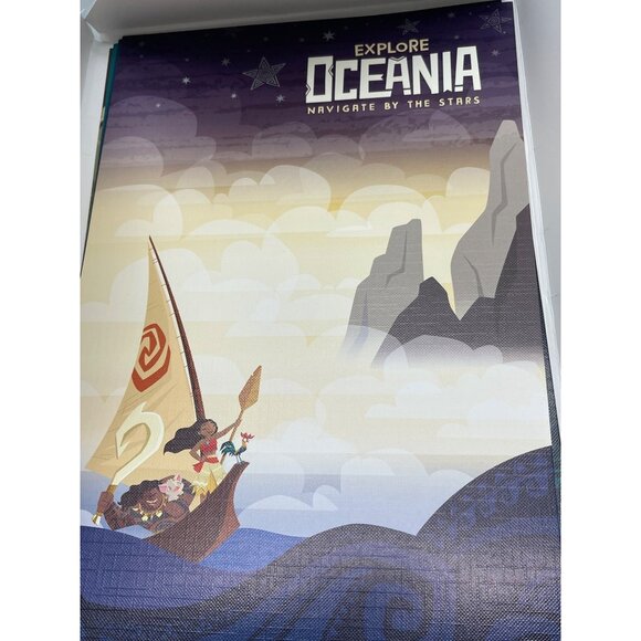 Disney Moana lithograph set limited edition 2000 set of 4 Maui 8x12" READ - Picture 8 of 11